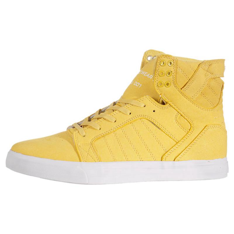 Zapatillas Altas Supra Argentina Hombre - SKYTOP Amarillo (FJNTO-9806)
